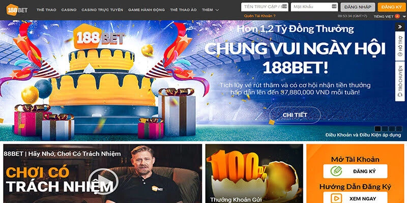 188Bet nhà cái mới ra mắt thị trường giải trí