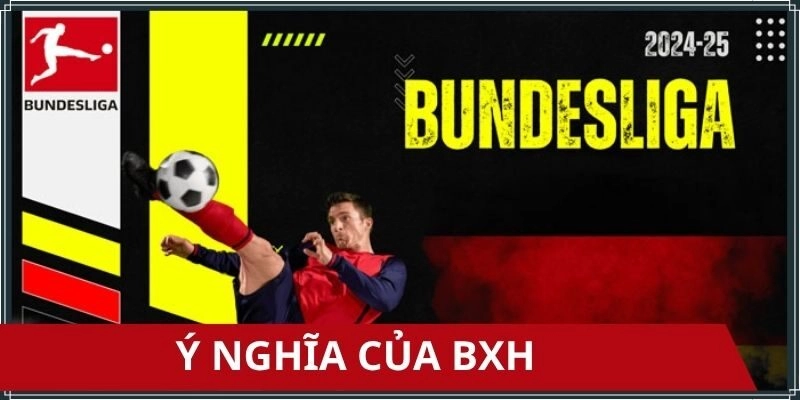 Bảng xếp hạng Bundesliga quan trọng với các dân độ